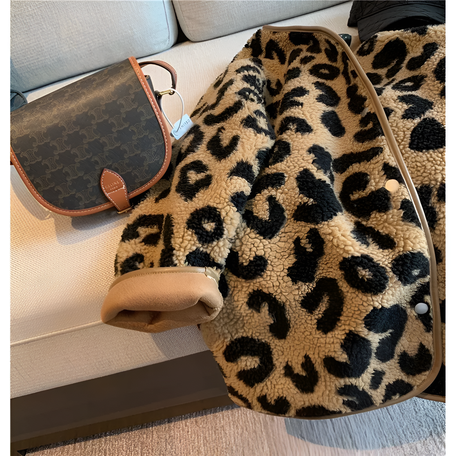 WW | Gemütlicher & Schicker Leopardenmuster Mantel