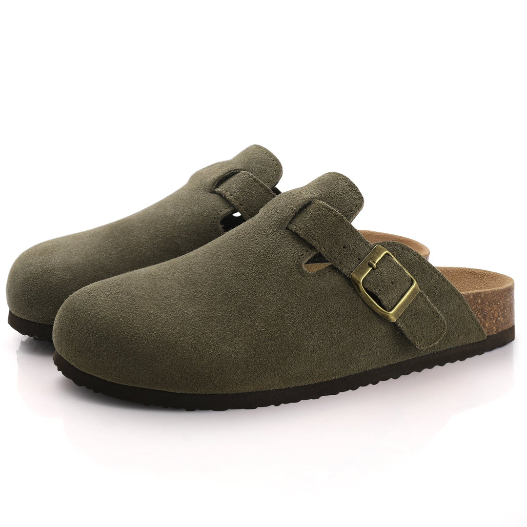 W&W Mode | Unisex Leder Boston Sandalen: Stil und Qualität in einem