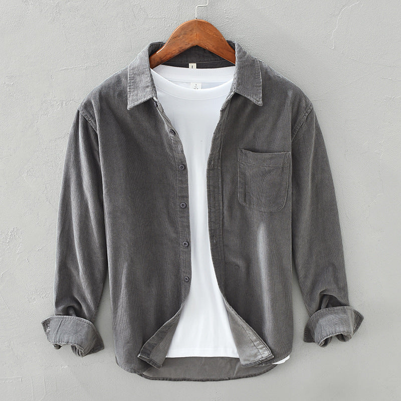 W&W Mode | Retro Herren Cordhemd Elegant, Vielseitig & Bequem