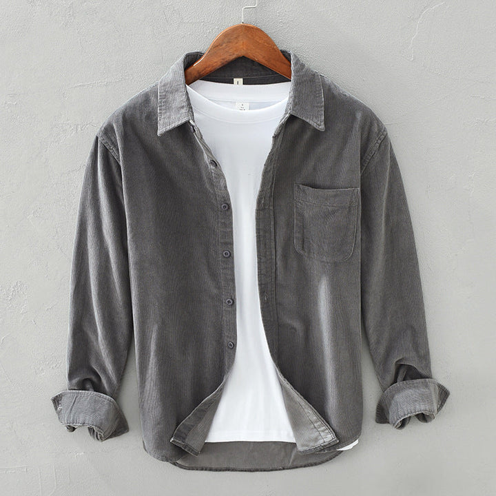 W&W Mode | Retro Herren Cordhemd Elegant, Vielseitig & Bequem
