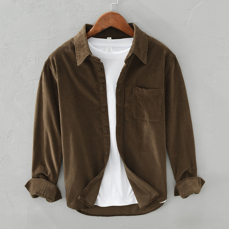 W&W Mode | Retro Herren Cordhemd Elegant, Vielseitig & Bequem