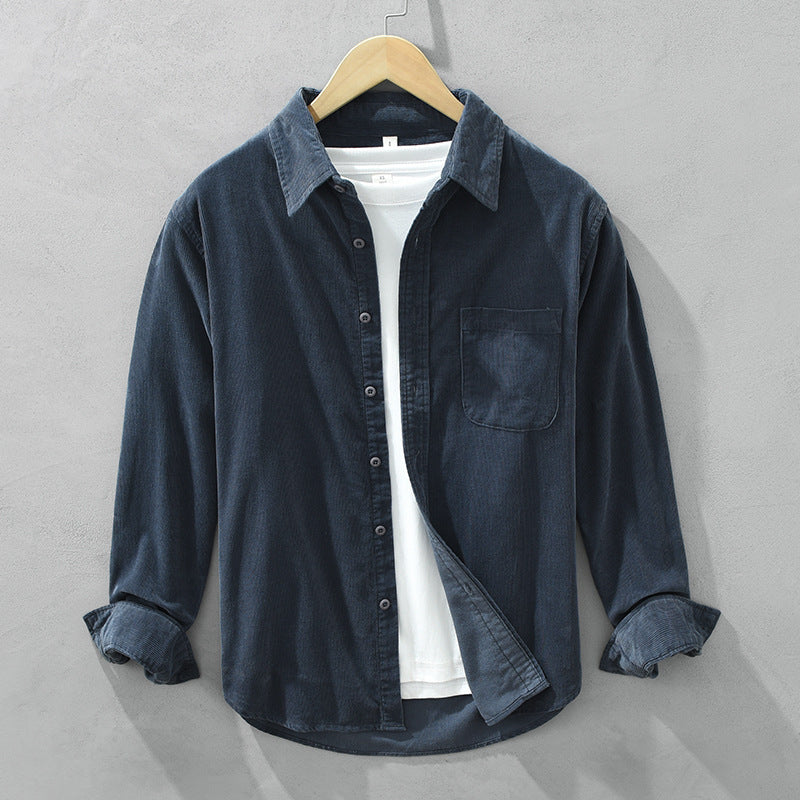 W&W Mode | Retro Herren Cordhemd Elegant, Vielseitig & Bequem