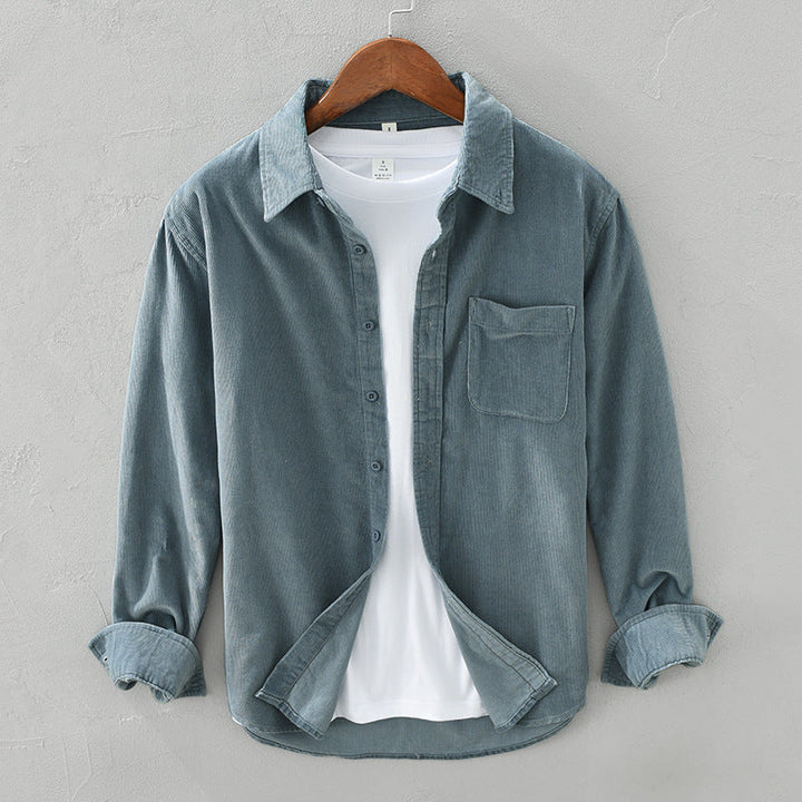 W&W Mode | Retro Herren Cordhemd Elegant, Vielseitig & Bequem