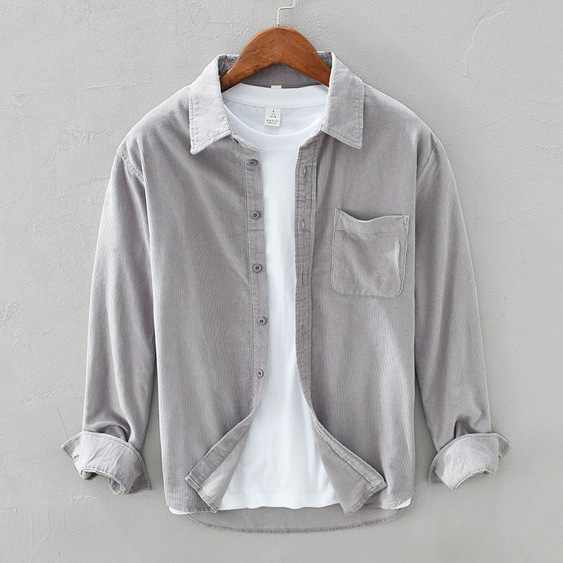 W&W Mode | Retro Herren Cordhemd Elegant, Vielseitig & Bequem
