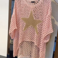 WW | Eleganter Strickpullover Mit Stern Design Für Frauen