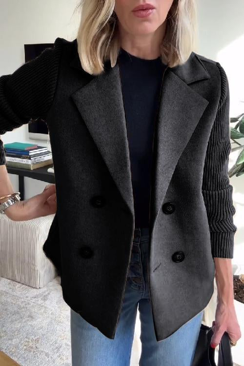 WW | Eleganter Blazer mit kontrastierenden Ärmeln