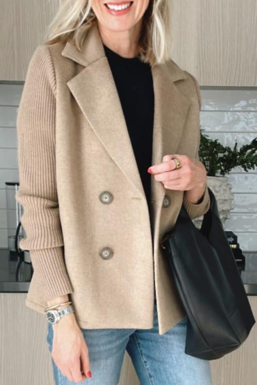 W&W Mode | Eleganter Blazer mit kontrastierenden Ärmeln