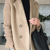 WW | Eleganter Blazer mit kontrastierenden Ärmeln