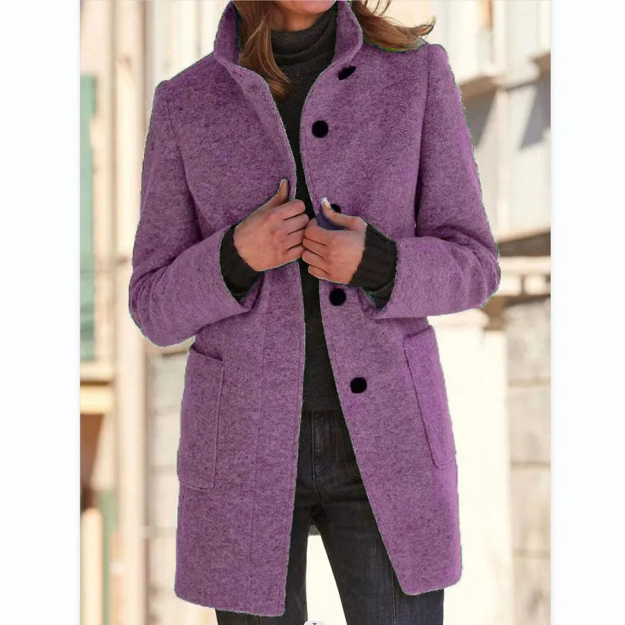 WW | Trendy Wolljacke mit Knöpfen