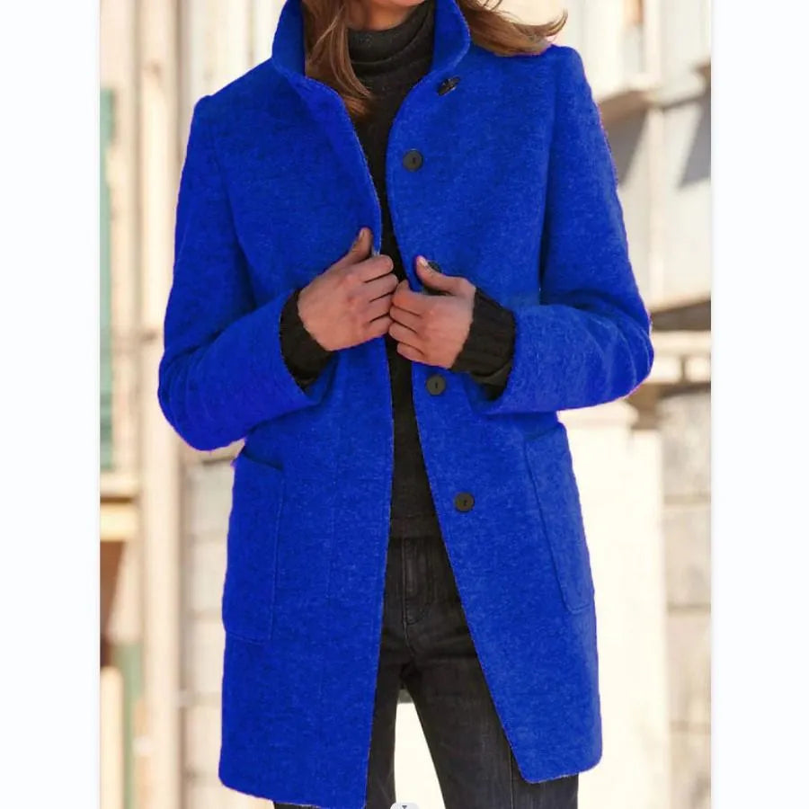 WW | Trendy Wolljacke mit Knöpfen