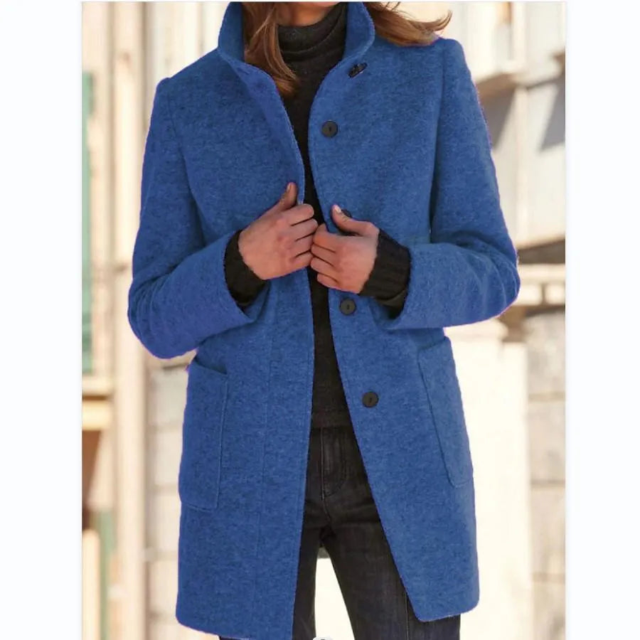 WW | Trendy Wolljacke mit Knöpfen