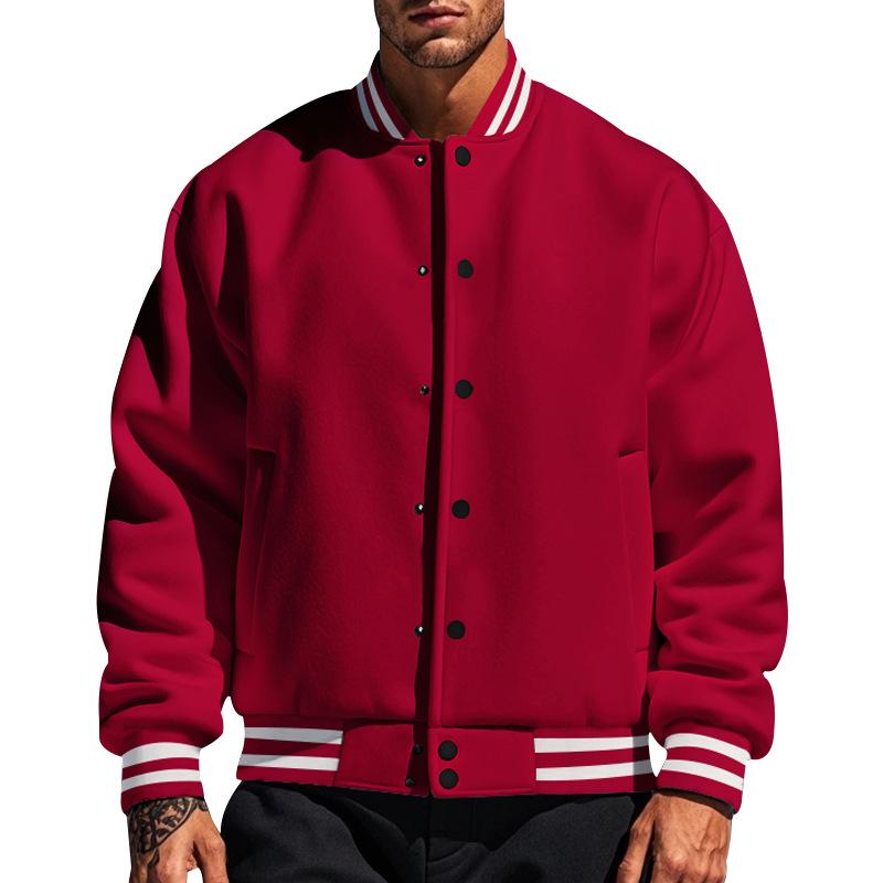 WW | Lässige Baseballjacke Mit Stehkragen Für Männer
