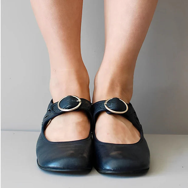 WW | Niedriger Absatz Riemchen Schuhe