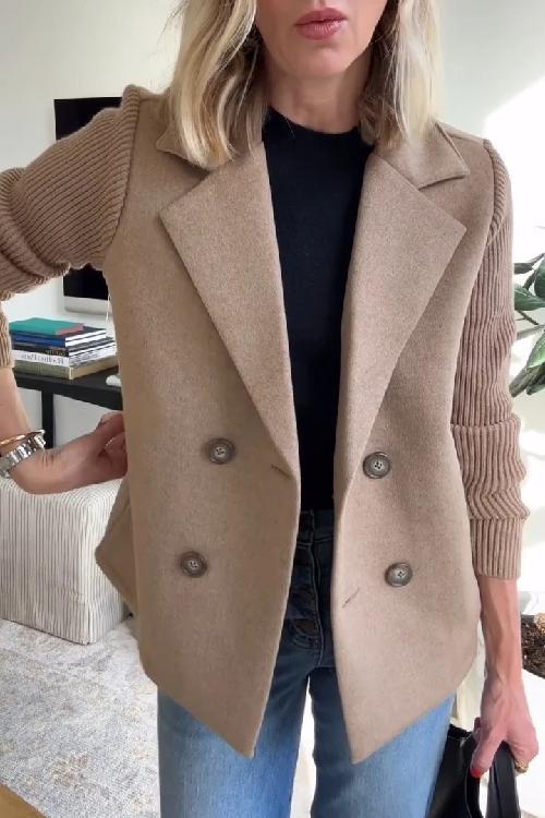 W&W Mode | Eleganter Blazer mit kontrastierenden Ärmeln