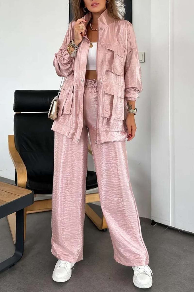 WW | Modisches Oversized Jacken- und Hosen-Set