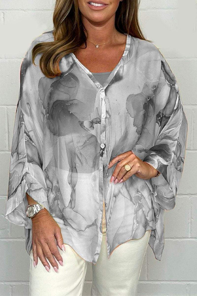 WW | Stilvolle Leichte Bluse Mit Print Für Damen