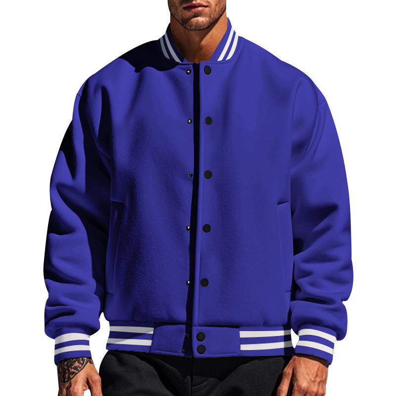 WW | Lässige Baseballjacke Mit Stehkragen Für Männer
