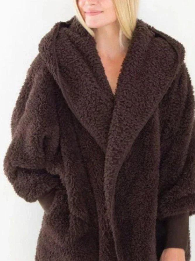 Wolff | Fake-Fur-Cardigan - Oversized-Damenjacke