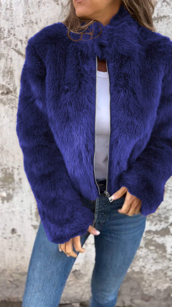 WW | Warme Elegante Faux Fur Übergangsjacke
