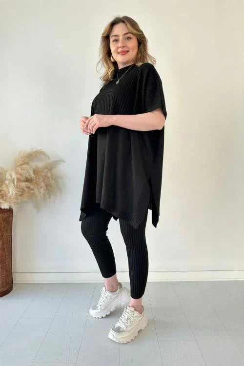 WW | Lockere Top Gestricktes T-Shirt