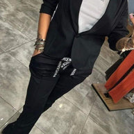 WW | Zweiteiliges Satz Obere Jacke & Elastische Hose