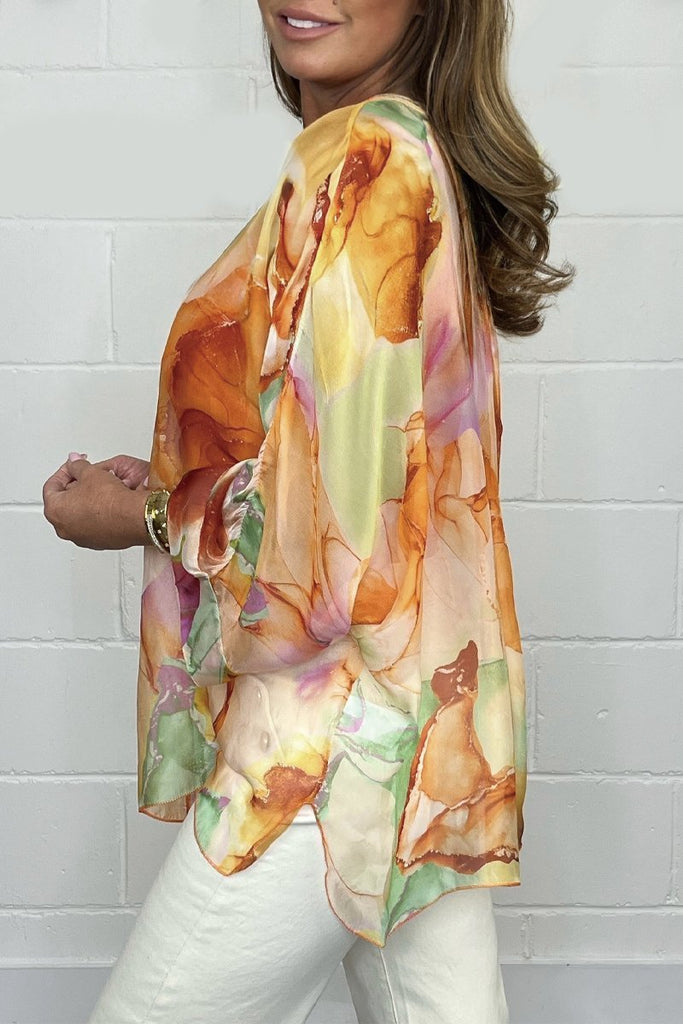 WW | Stilvolle Leichte Bluse Mit Print Für Damen