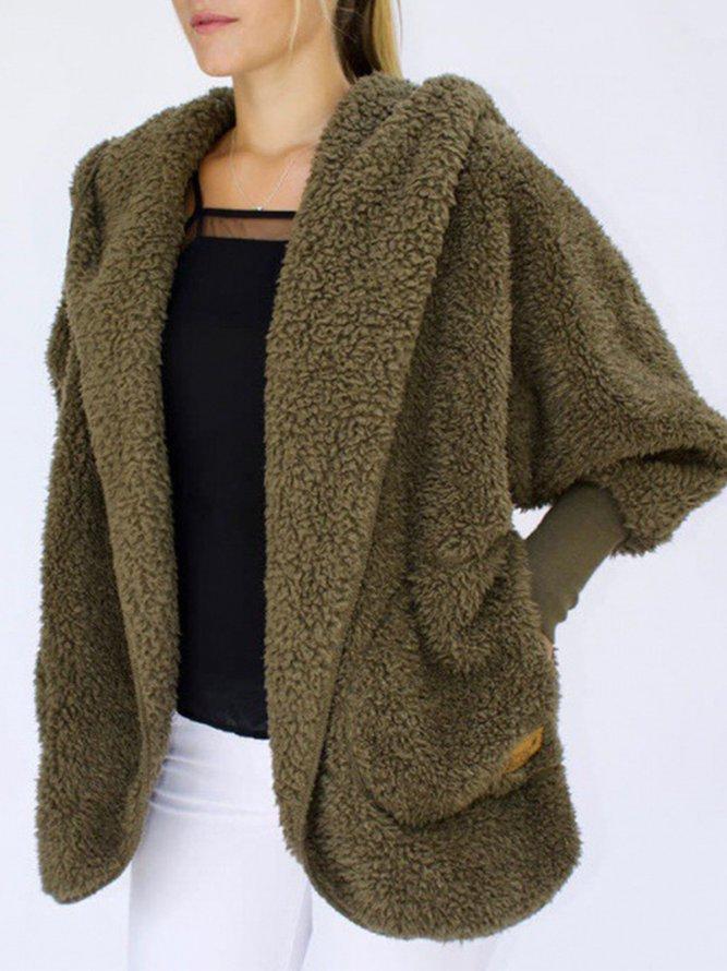 Wolff | Fake-Fur-Cardigan - Oversized-Damenjacke