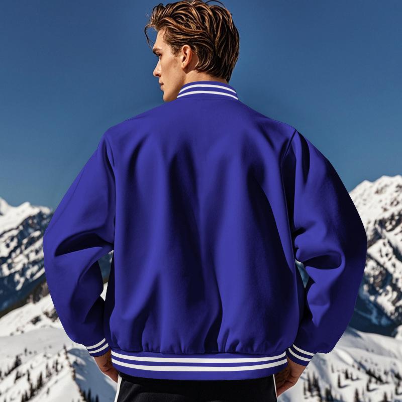 W&W Mode | Lässige Baseballjacke Mit Stehkragen Für Männer