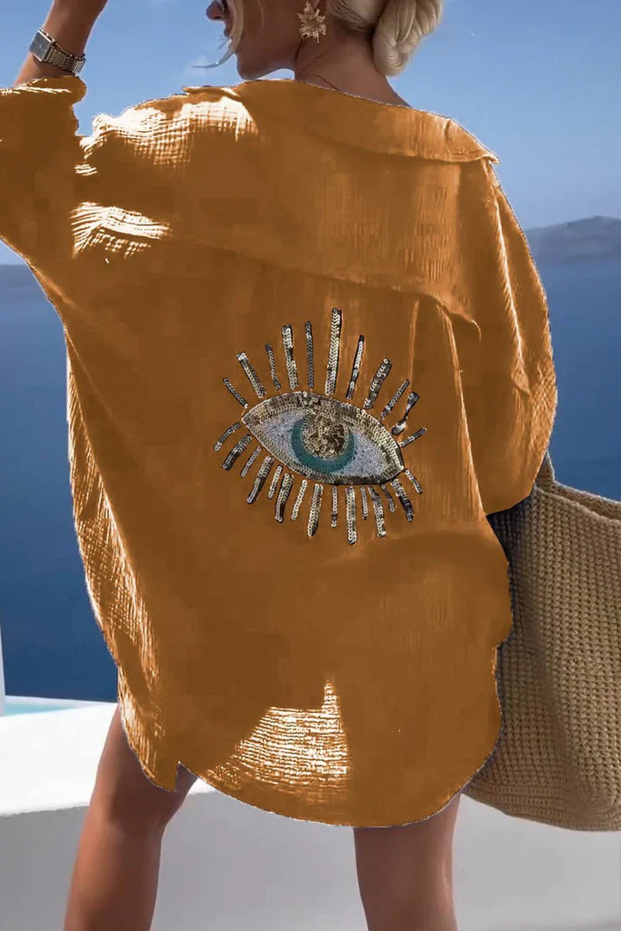 WW | Weißes Strandkleid Auge