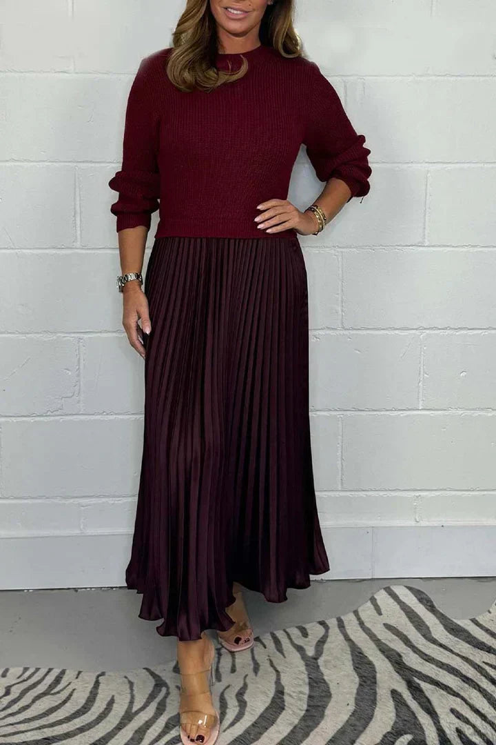W&W Mode | Eleganter 2-In-1-Kleid-Pullover