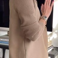 WW | Damen Blazer aus veganer Wolle mit gestrickten Ärmeln