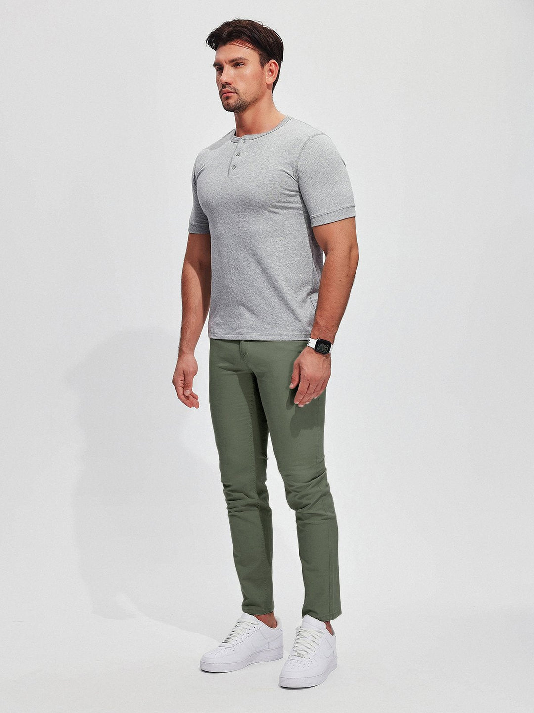 W&W Mode | Hochwertige, Dehnbare Herren Chino Hose Aus Pflegeleichtem Baumwoll Mischgewebe