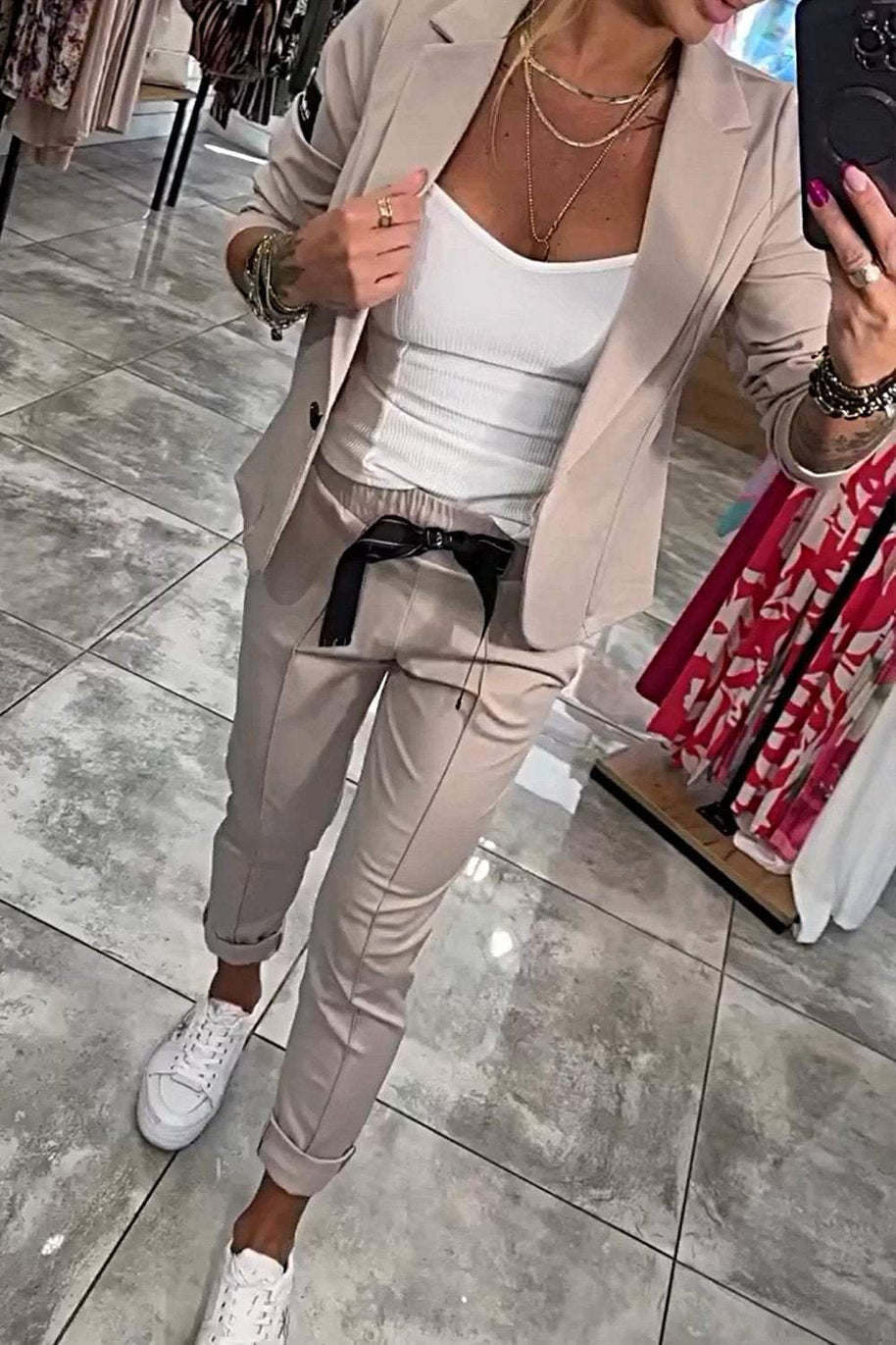 WW | Zweiteiliges Satz Obere Jacke & Elastische Hose