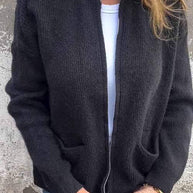 WW | Superweiche, Warme Strickjacke Mit Reißverschluss