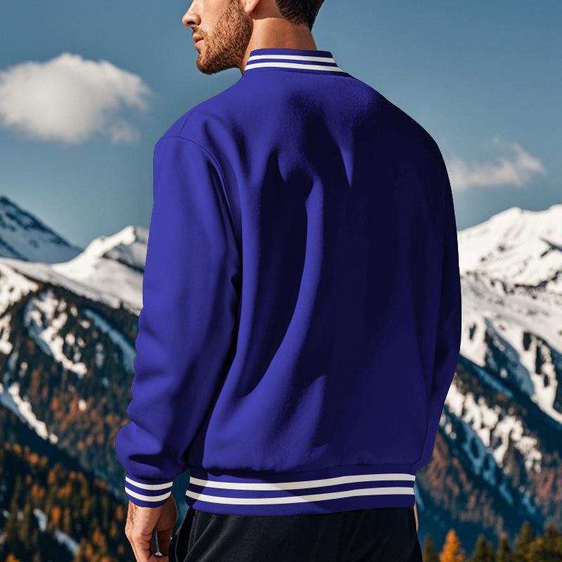 W&W Mode | Lässige Baseballjacke Mit Stehkragen Für Männer