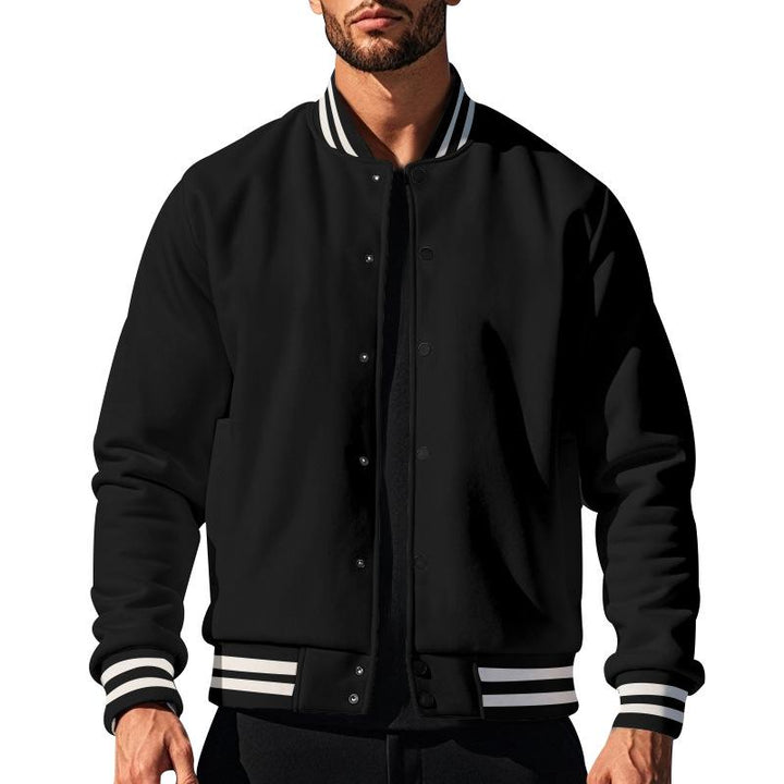 W&W Mode | Lässige Baseballjacke Mit Stehkragen Für Männer