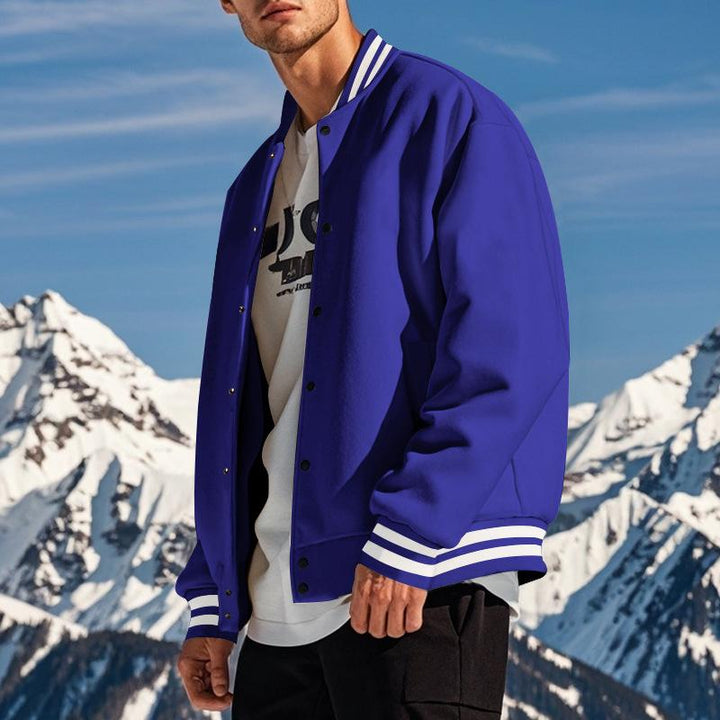 W&W Mode | Lässige Baseballjacke Mit Stehkragen Für Männer