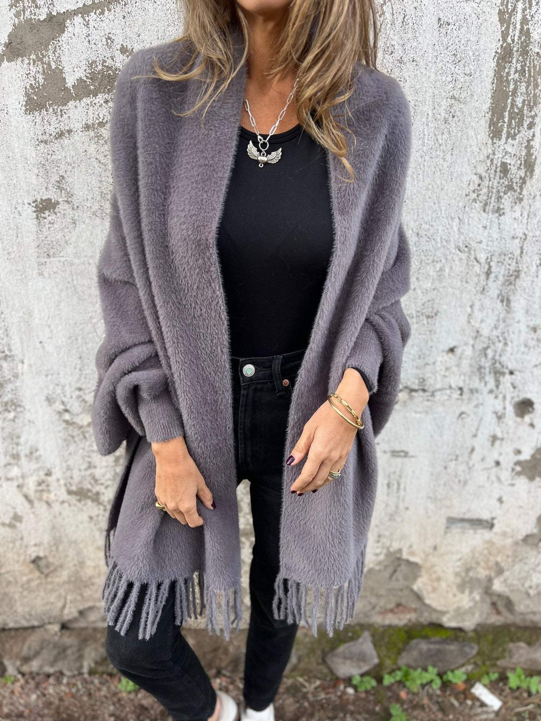 W&W Mode | Langärmelige Strickjacke