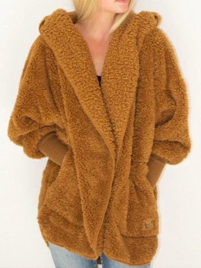 Wolff | Fake-Fur-Cardigan - Oversized-Damenjacke