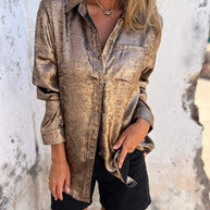 Metallische Bluse