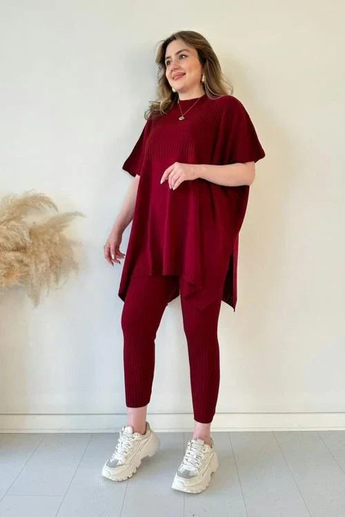 WW | Lockere Top Gestricktes T-Shirt