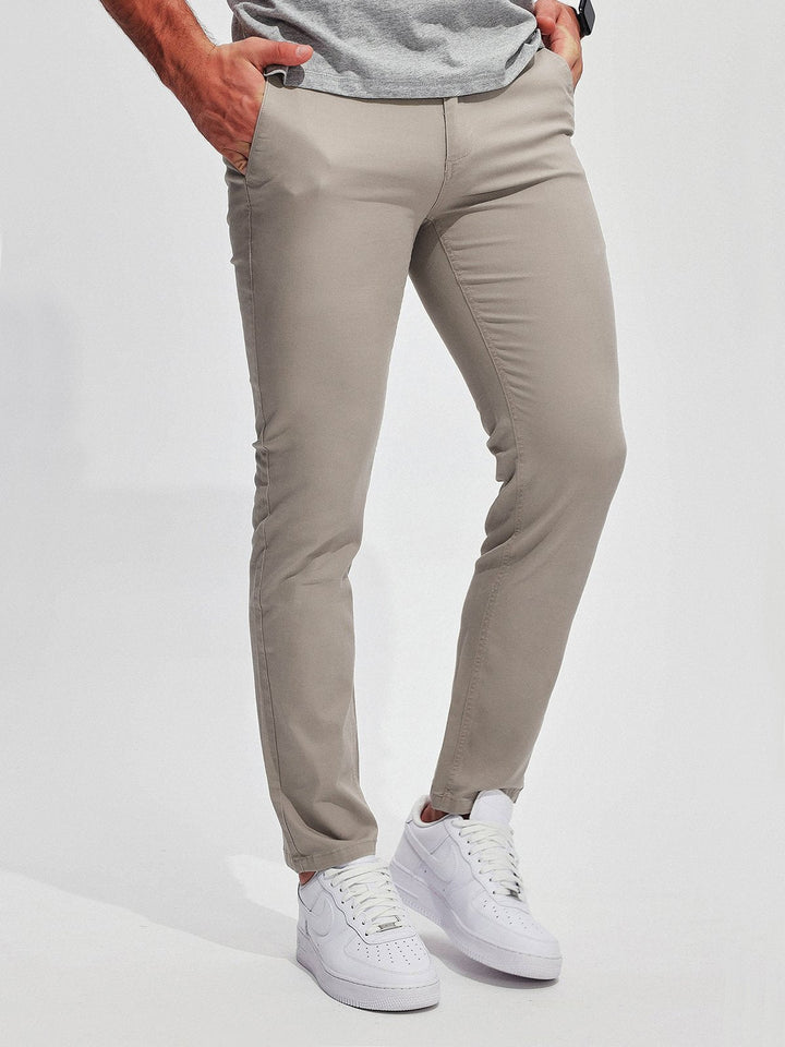 W&W Mode | Hochwertige, Dehnbare Herren Chino Hose Aus Pflegeleichtem Baumwoll Mischgewebe