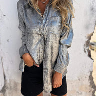 Metallische Bluse