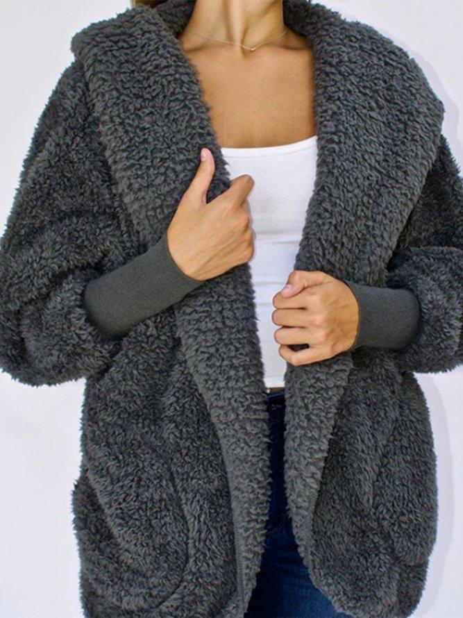 Wolff | Fake-Fur-Cardigan - Oversized-Damenjacke