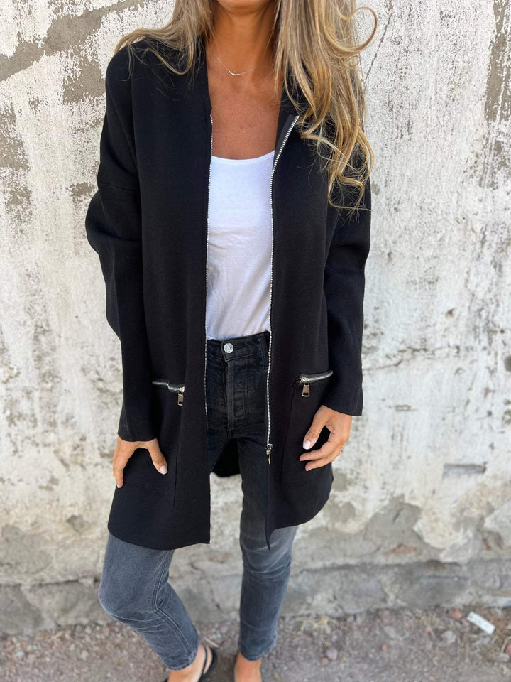 W&W Mode | Lässige Langarmjacke Mit Reißverschluss Für Damen