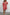 Bedrucktes Kleid mit V-Ausschnitt