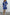 Bedrucktes Kleid mit V-Ausschnitt