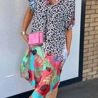 WW | Animal Print Midi Kleid