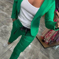 WW | Zweiteiliges Satz Obere Jacke & Elastische Hose