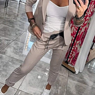 WW | Zweiteiliges Satz Obere Jacke & Elastische Hose